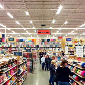 Hobby Lobby offers a wide selection of fabrics and crafting supplies, making it a great alternative to Joann Fabrics.