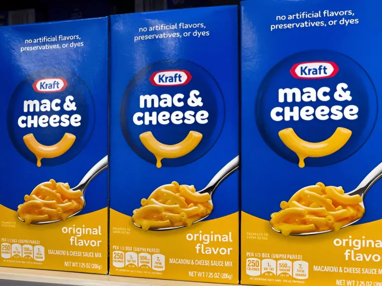 Kraft Mac and Cheese Nutrition Label